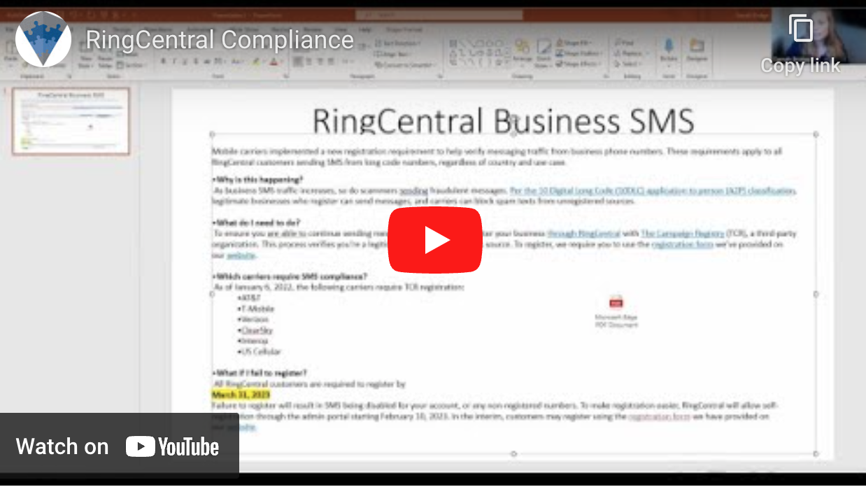 SMS Compliance Video